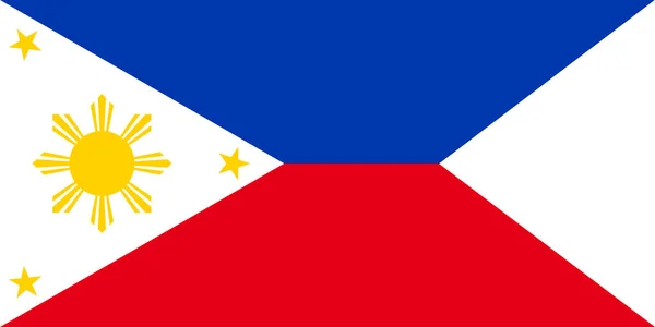 Drapeau Des Philippines Symbole Jour Indépendance Bannière Jeu Football Souvenir — Image vectorielle