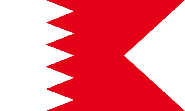 Bahrains Flagga Symbol För Independence Day Souvenir Soccer Game Banner — Stock vektor