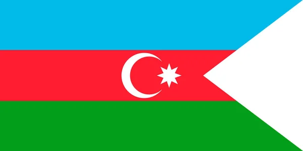 Прапор Азербайджану Символ День Незалежності Сувенірні Футбол Гра Банер Кнопку — стоковий вектор