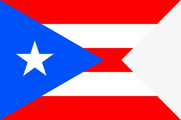 Bandera Puerto Rico Símbolo Del Día Independencia Banner Juego Fútbol — Archivo Imágenes Vectoriales