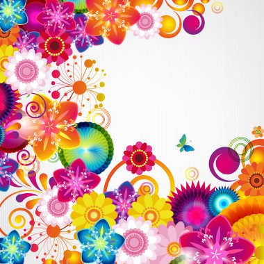 hediye kartı. çiçek tasarım arka plan.