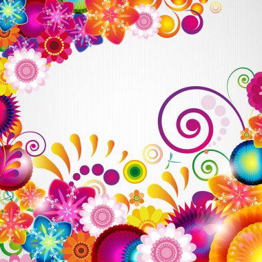 Hediyelik bayram çiçek tasarım arka plan.