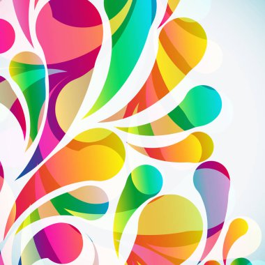 Soyut renkli yay atma arkaplanı. Vektör.