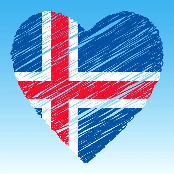 Zlanda Bayrağı Kalp Şekli Grunge Tarzı — Stok Vektör