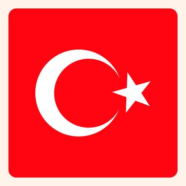 Tunus kare bayrak düğmesini, sosyal medya iletişim işareti, iş simgesi.