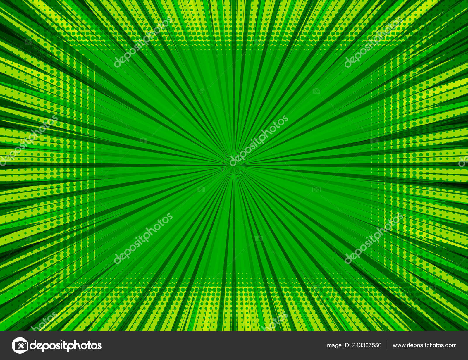 Abstract Comic Green Background Style Pop Art Design Retro Burst Stock  Vector Image by ©OlgaYakovenko #243307556