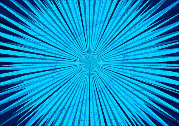 Abstract Komische Blauwe Achtergrond Voor Stijl Pop Art Design Retro — Stockvector