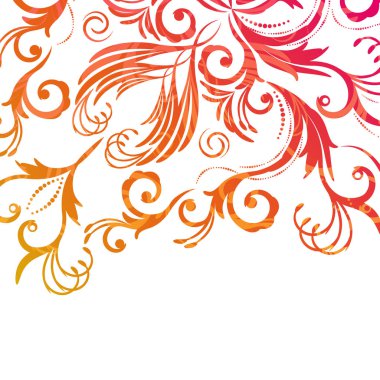 Retro çiçek arka plan için vintage design.