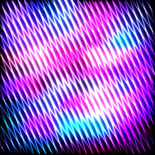 在黑暗的背景上五颜六色的霓虹灯线, 矢量抽象 — 图库矢量图片