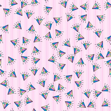 Beyaz arka planda renksiz elmas desenli. Kağıt baskı tasarımı. Soyut retro vektör çizimi. Moda tekstil, kumaş, ambalaj. Modern alan dekorasyonu.