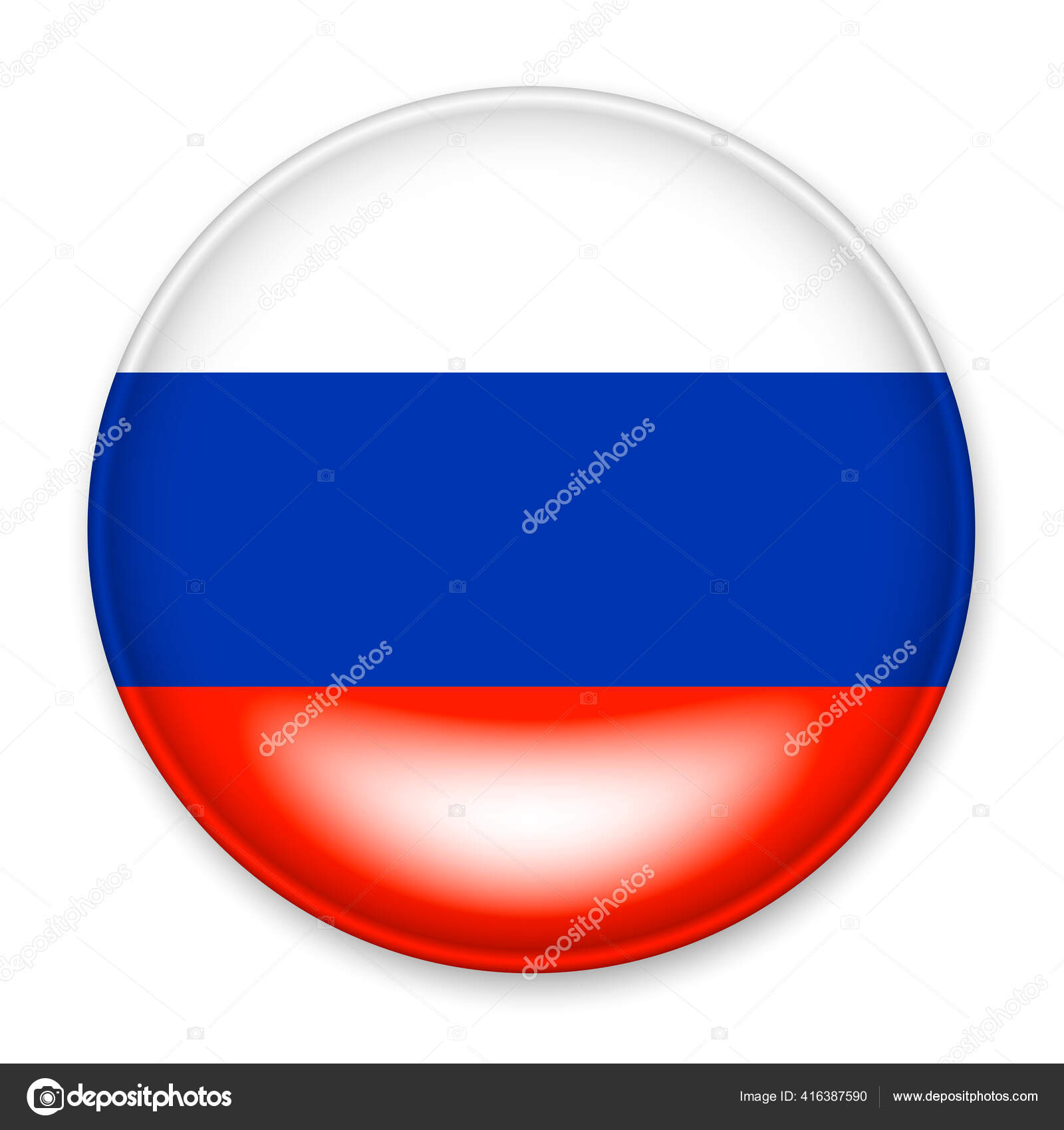 Adesivo Quadrado Rússia Bandeira Emblem Federação Russa