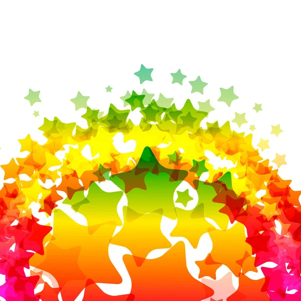 Borde Las Estrellas Del Arco Iris Textura Del Vector Carnaval — Archivo Imágenes Vectoriales