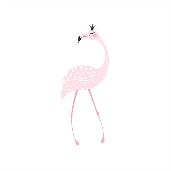 Flamingo imprimé mignon — Image vectorielle