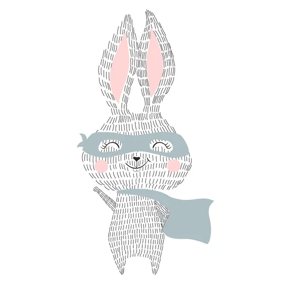 Süper kahraman bunny — Stok Vektör