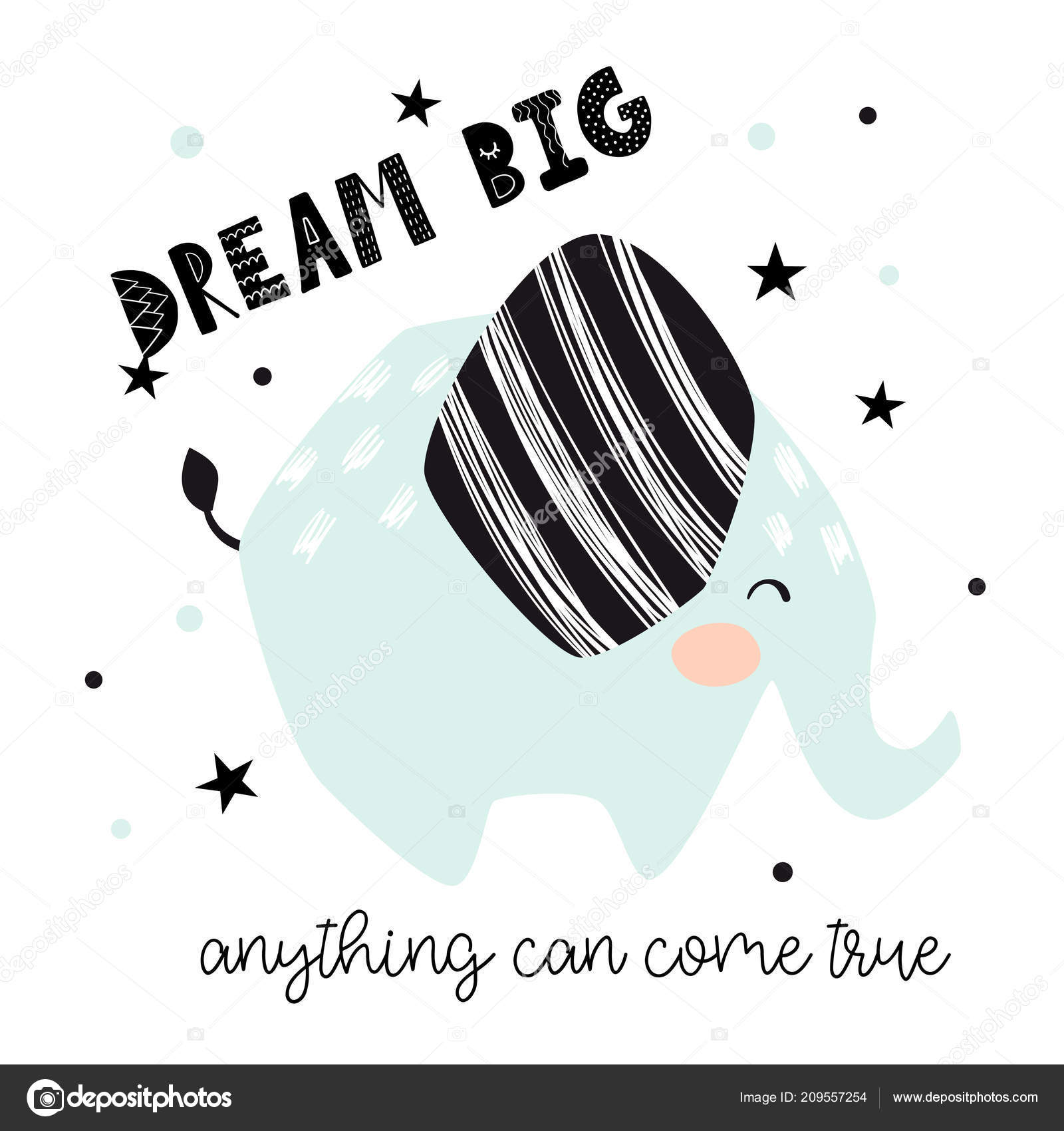 Søte fotavtrykk fra en elefant. Kjølig, africanisk dyr stockvektor ©  nordfox #209557254, image size:1600x1700