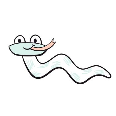 Bebek şirin yazdırma kümesi yılan. Serin hayvanlarıyla