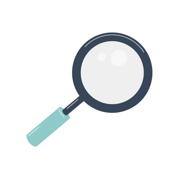 Magnifier. The concept of search, research and study. Magnifying glass Stock Vector