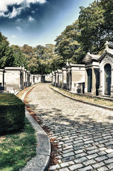 Hdr Ansicht Des Friedhofs Pere Lachaise Paris Frankreich — Stockfoto