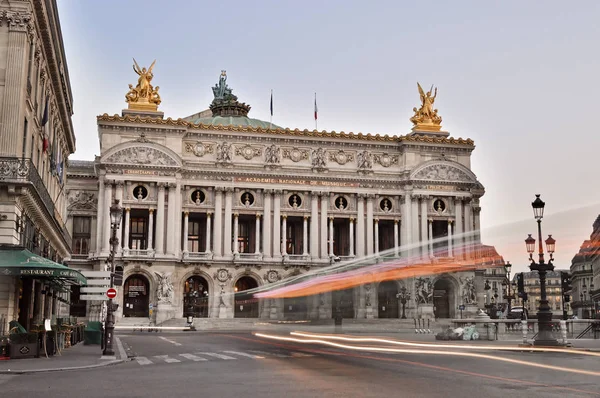 París Francia Agosto 2018 Vista Frontal Ópera Garnier París —  Fotos de Stock