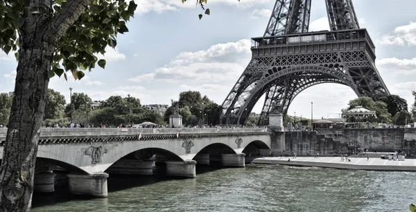 Jena Híd Eiffel Torony — Stock Fotó