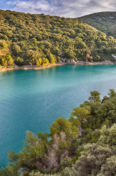 Gyönyörű Kilátás Lac Sainte Croix Franciaország — Stock Fotó