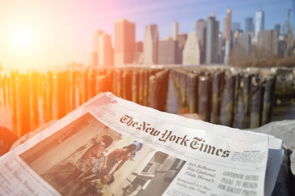 Los tiempos de Nueva York . — Foto de Stock