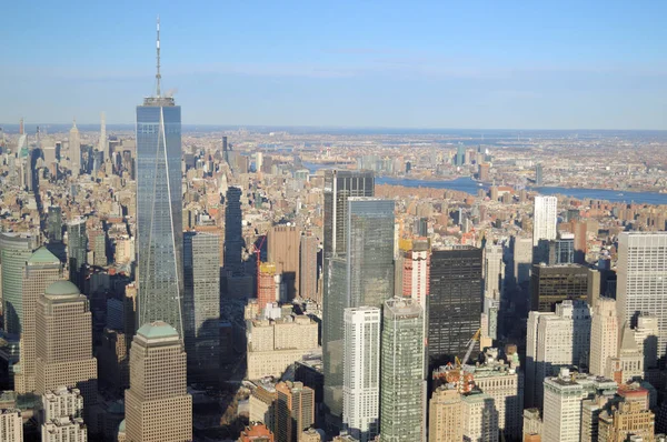 Luftaufnahme von Manhattan. — Stockfoto