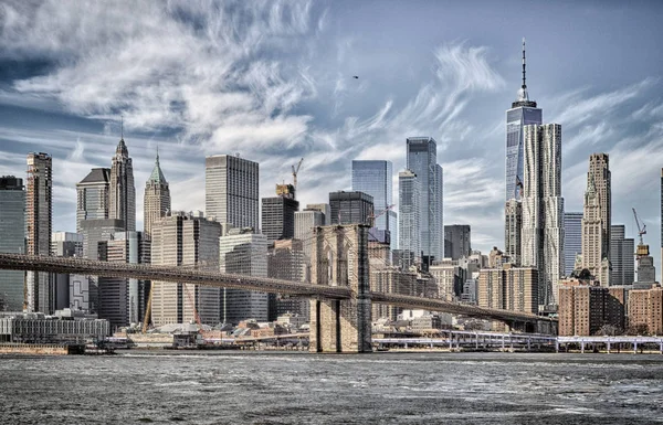 Puente de Brooklyn, Ciudad de Nueva York. — Foto de Stock