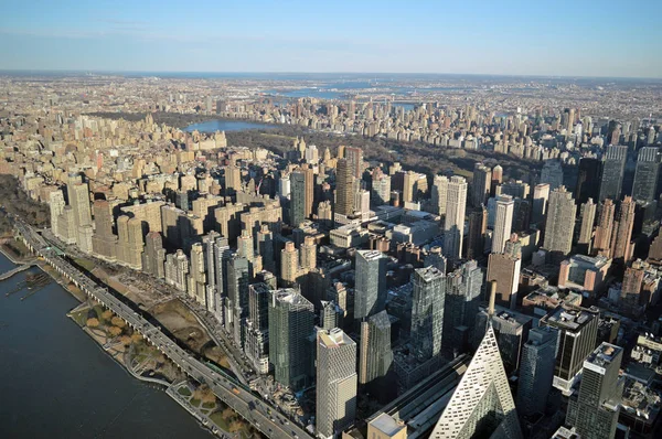 Manhattan'ın havadan görünümü. — Stok fotoğraf