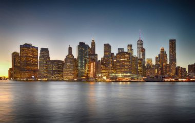 aşağı manhattan skyline.