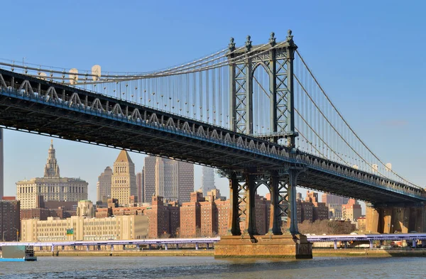 Manhattan bridge, Nowy Jork. — Zdjęcie stockowe