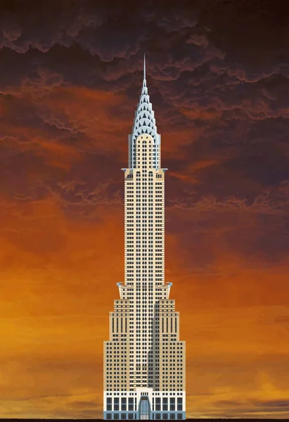 Edificio Chrysler. — Vector de stock