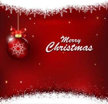 Shining Altın kar taneleri ile Noel arka plan