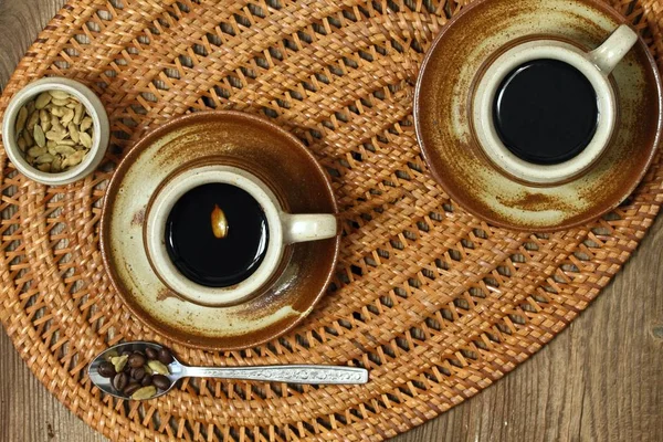 用于在一些亚洲国家的咖啡口味独特 — 图库照片