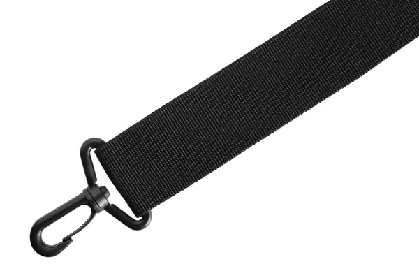 Black Belt Rope Strap Lanyard Hanging Plastic Clasp Snap Latch — Stock Photo, Image