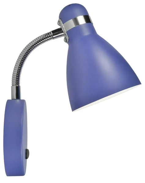 Lampada Collo Oca Parete Blu Sconce Bed Apparecchio Illuminazione Domestica — Foto Stock