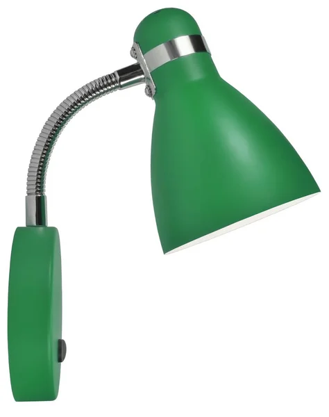 Lampada Collo Oca Parete Verde Lampada Luce Domestica Moderna Montata — Foto Stock