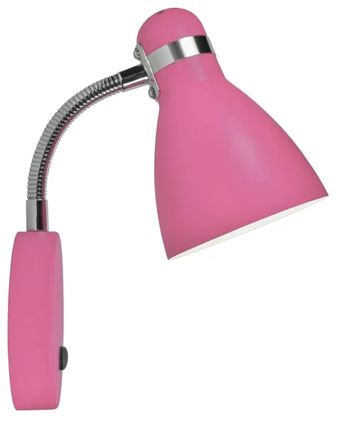 Pink Wall Sconce Bed Gooseneck Lamp Modern Surface Mounted Home — Stock Photo, Image