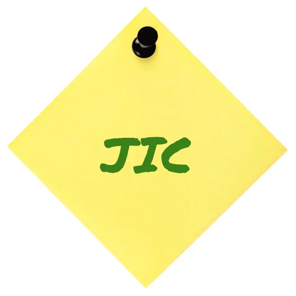 Just Case Initialism Jic Green Marker Written Acronym Text Isolated — Photo