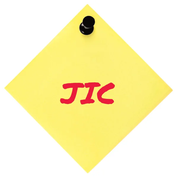 Just Case Initialism Jic Red Marker Written Acronym Text Isolated — Foto de Stock