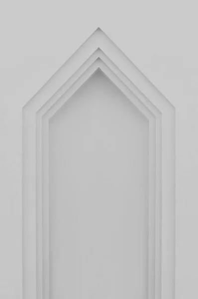 Beige Grey Plastered Faux Arch False Fake Window Door Stucco — Stock Photo, Image