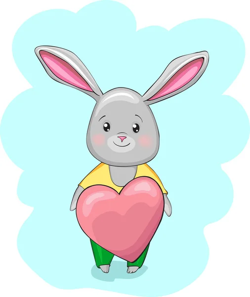 Cute Bunny Heart Design Royalty Free Stock Illustrations