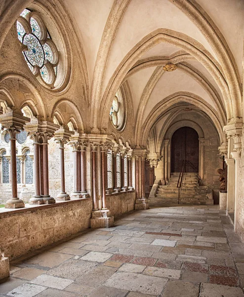 Heiligenkreuz Austria Febrero 2020 Patio Interior Vista Del Monasterio Cisterciense — Foto de Stock