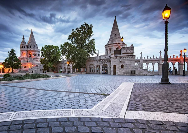 Bastion Des Pêcheurs Budapest Crépuscule — Photo