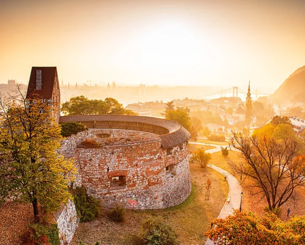 Vista Budapest Atardecer Otoño —  Fotos de Stock