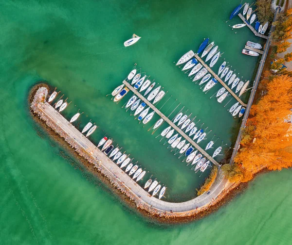 Vue Aérienne Sur Port Lac Balaton — Photo