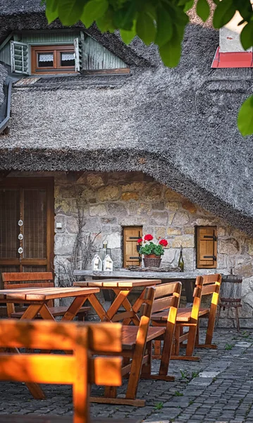 Tradiční Venkovský Dům Jezera Balaton Maďarsko — Stock fotografie