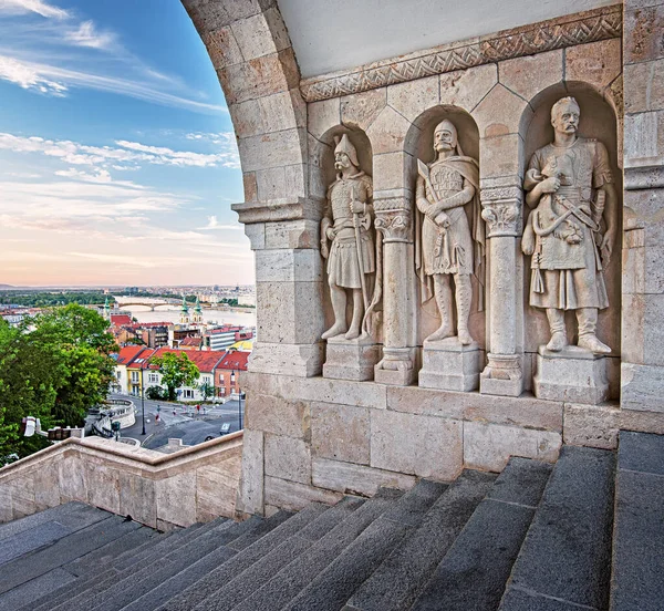 Részlet Híres Halászbástyáról Budapesten — Stock Fotó