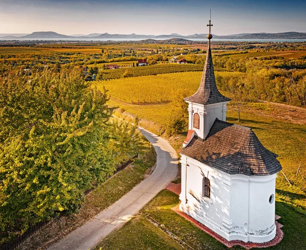 Kis Kápolna Balatonlellén Magyarország — Stock Fotó