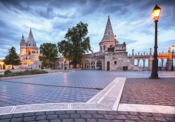 Bastion Des Pêcheurs Budapest Crépuscule — Photo